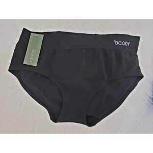 NWT Boody Midi Briefs Underwear Women's SMALL Black Stretch BMBLSS 240607